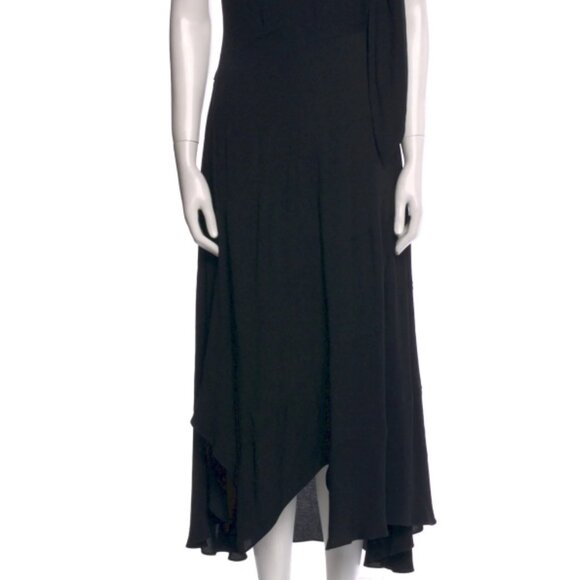 NWOT ULLA JOHNSON Leena Midi Dress in Noir S $545 - Picture 11 of 14
